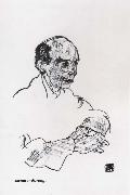 Portrait of arnold schonberg, Egon Schiele